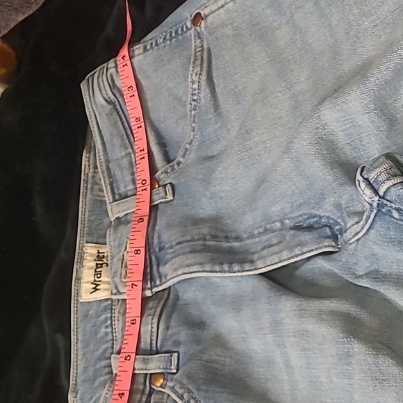 WAS   $100   Wrangler Icons 5 Pocket Jeans  W 29 L 30 Light Blue. - Picture 3 of 14
